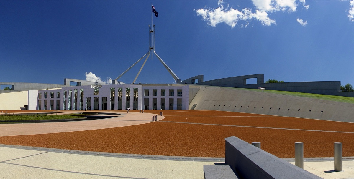 Parliament House in Canberra, Australia's national capital