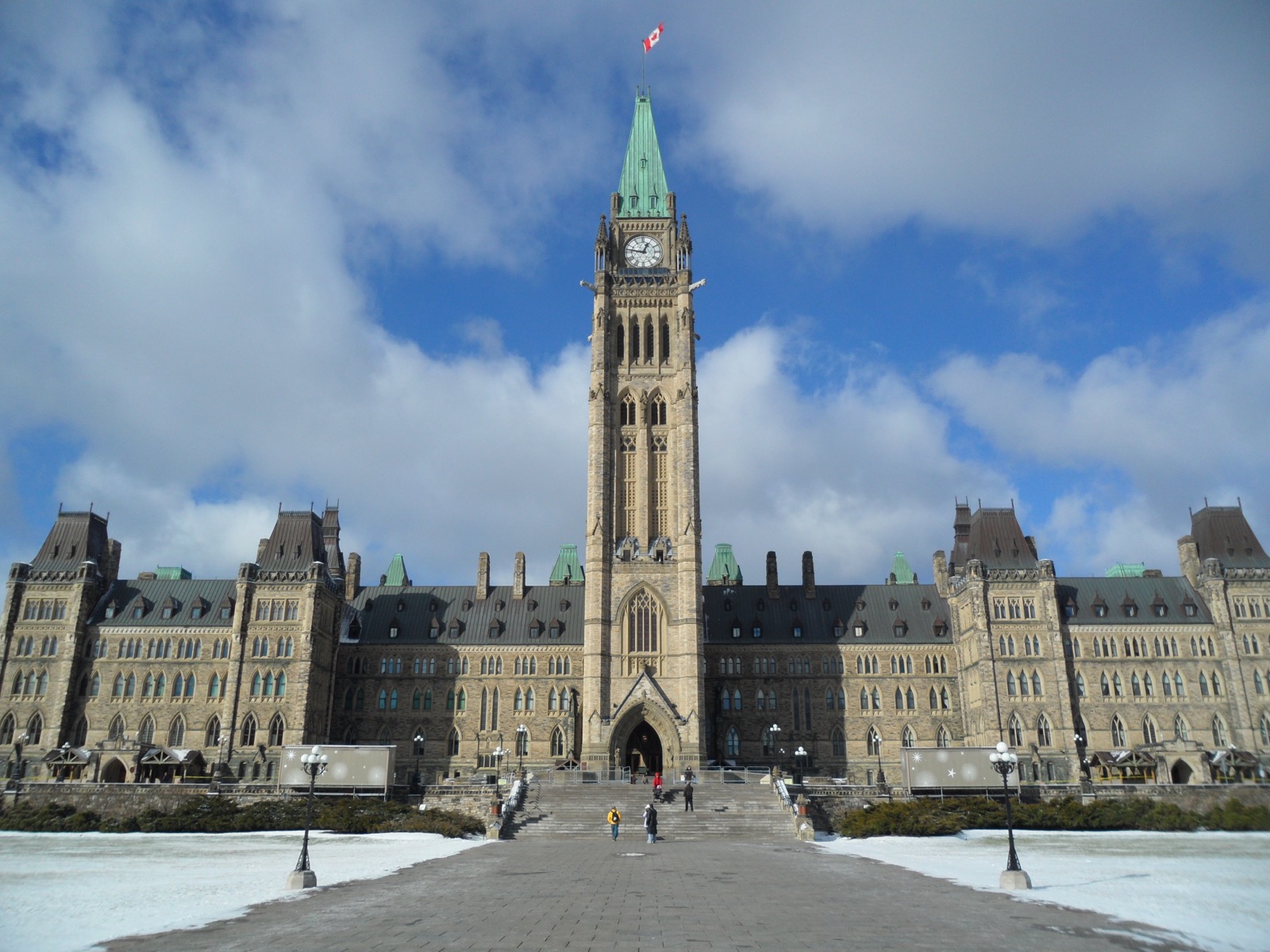 Centre Block and the Peace Tower on Parliament Hill in Ottawa, Canada