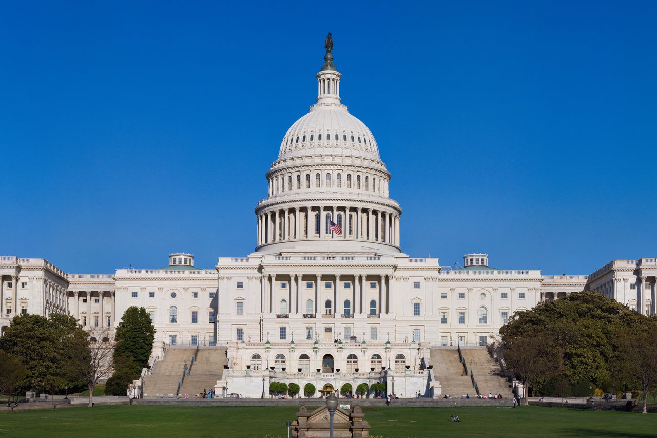The U.S. Capitol building's west front, Washington, D.C.