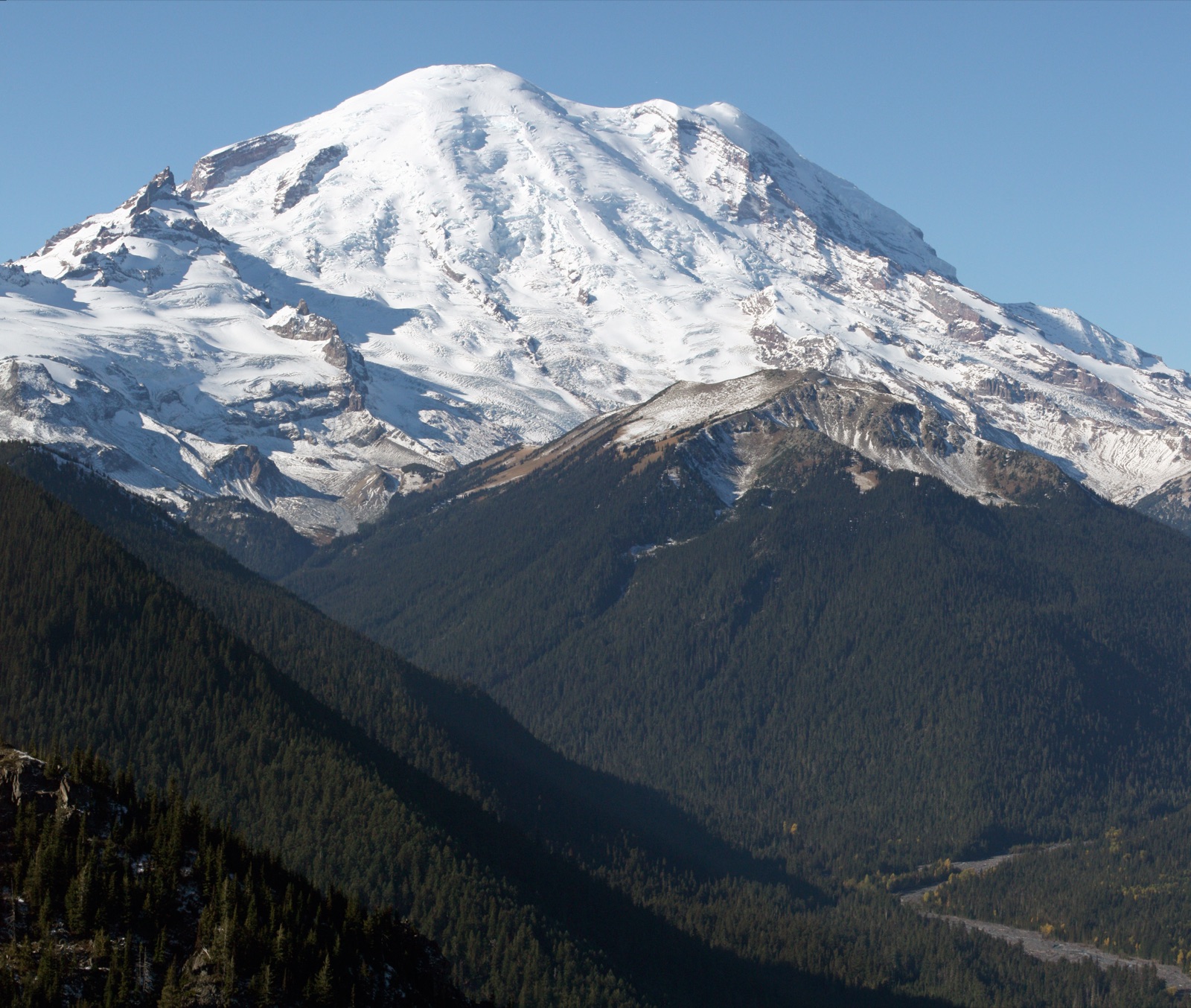 Mount Rainier glaciers